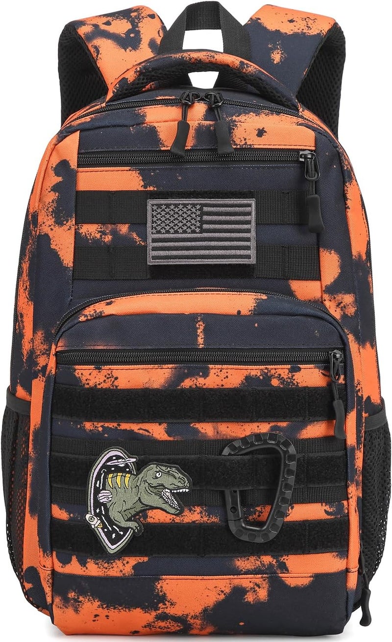 SunForMorning Kids Tactical Backpack Army Molle Bookbag Military Boys Backpack for School, Outdoor, Camping, Mars CM - Image 1